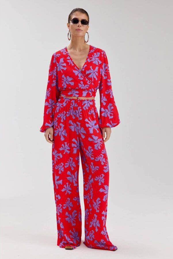HARPER & YVE Dames Blouses Flora-ls Rood - Foto 6
