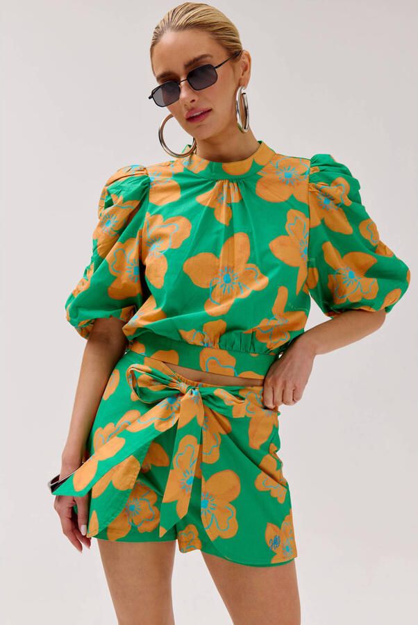 HARPER & YVE gebloemde top groen