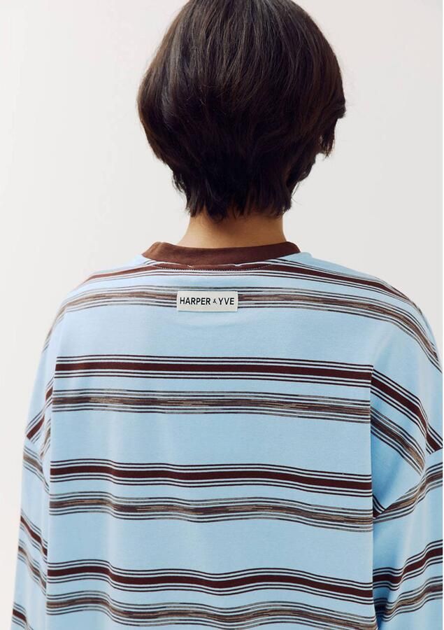 HARPER & YVE Dames Tops & T-shirts Tommy-ls Lichtblauw - Foto 6