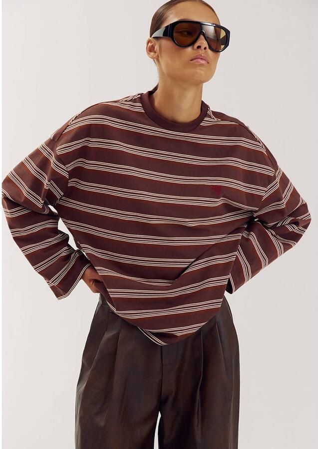HARPER & YVE Dames Tops & T-shirts Tommy-ls Bruin - Foto 5