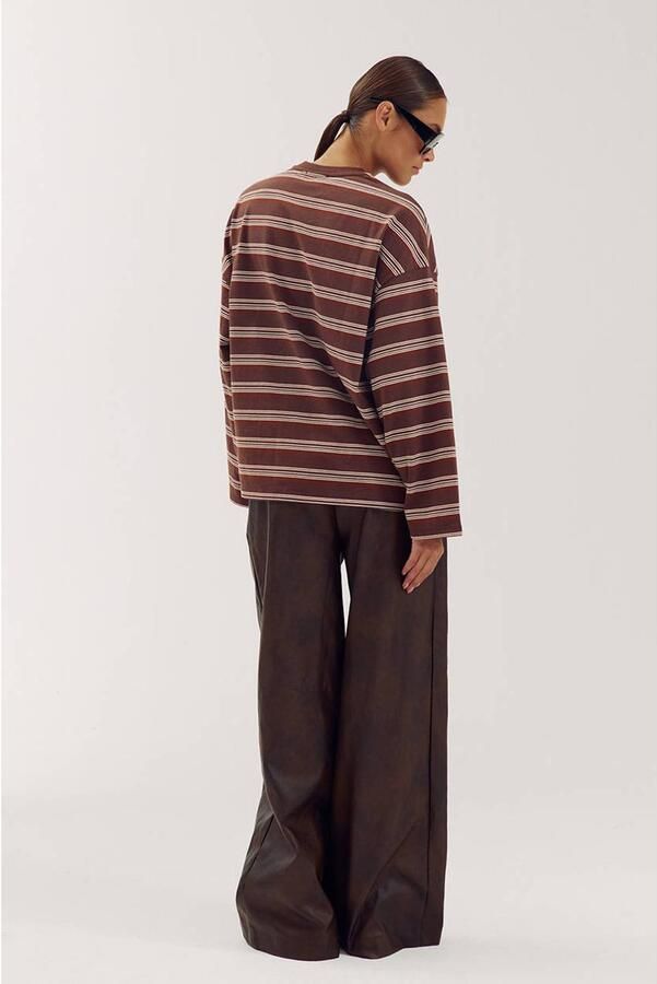 HARPER & YVE Dames Tops & T-shirts Tommy-ls Bruin - Foto 6