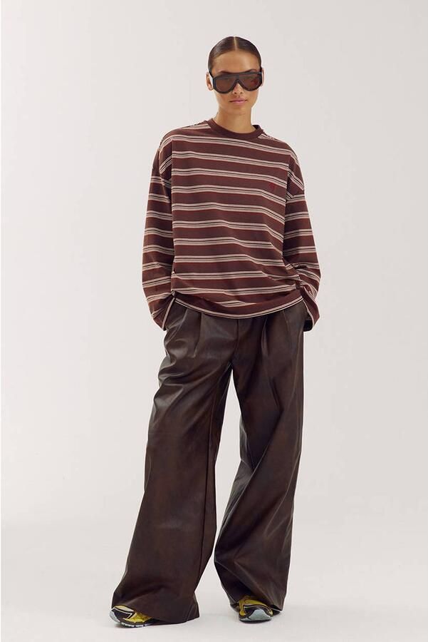 HARPER & YVE Dames Tops & T-shirts Tommy-ls Bruin - Foto 7
