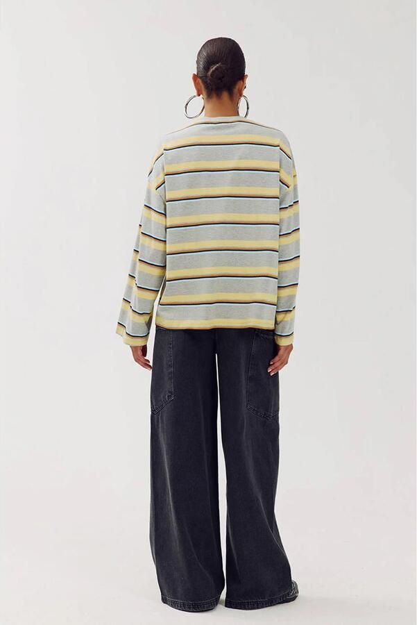 HARPER & YVE gestreept T-shirt grijs - Foto 2
