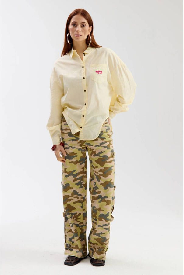 HARPER & YVE gestreepte blouse lichtgeel