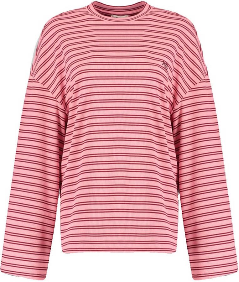 HARPER & YVE gestreepte longsleeve roze - Foto 2