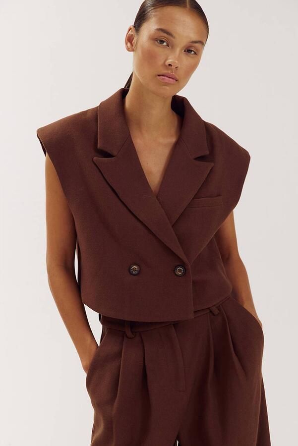 HARPER & YVE gilet bruin