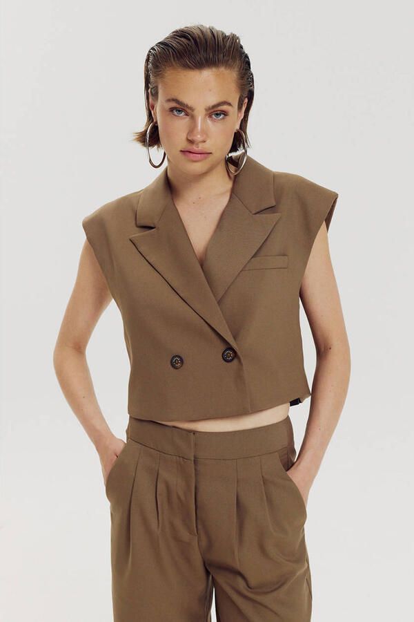 HARPER & YVE gilet khaki