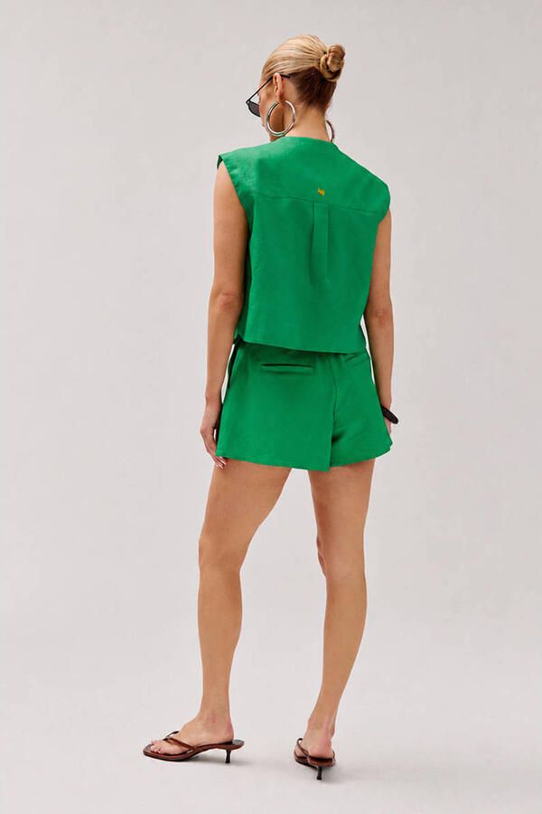 HARPER & YVE high waist casual short met linnen - Foto 2