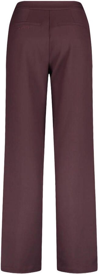 HARPER & YVE high waist wide leg broek met plooien donkerpaars - Foto 2