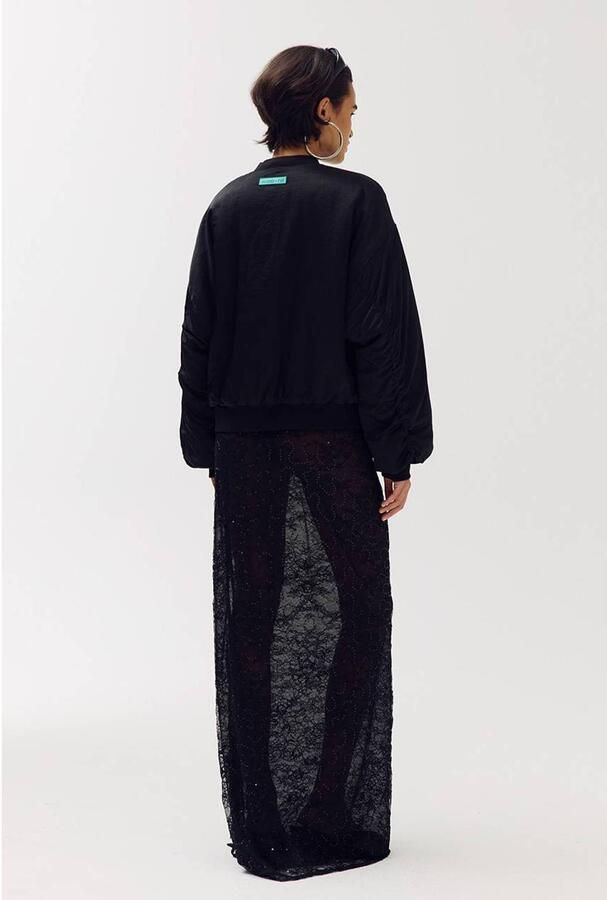 HARPER & YVE kanten maxi rok met glitters zwart - Foto 2