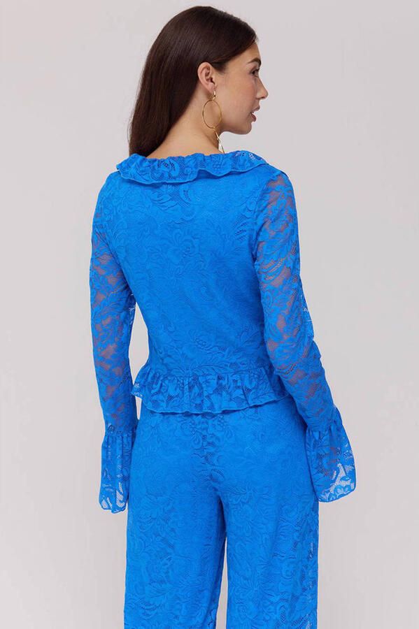 HARPER & YVE kanten top blauw - Foto 3