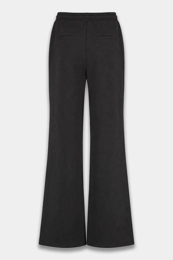 HARPER & YVE loose fit flared broek met logo antraciet - Foto 2