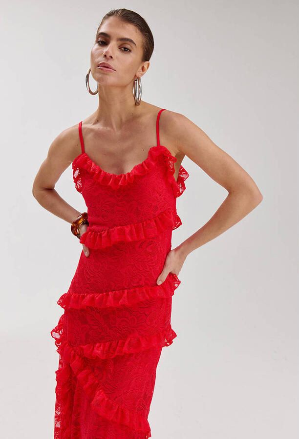 HARPER & YVE maxi jurk rood