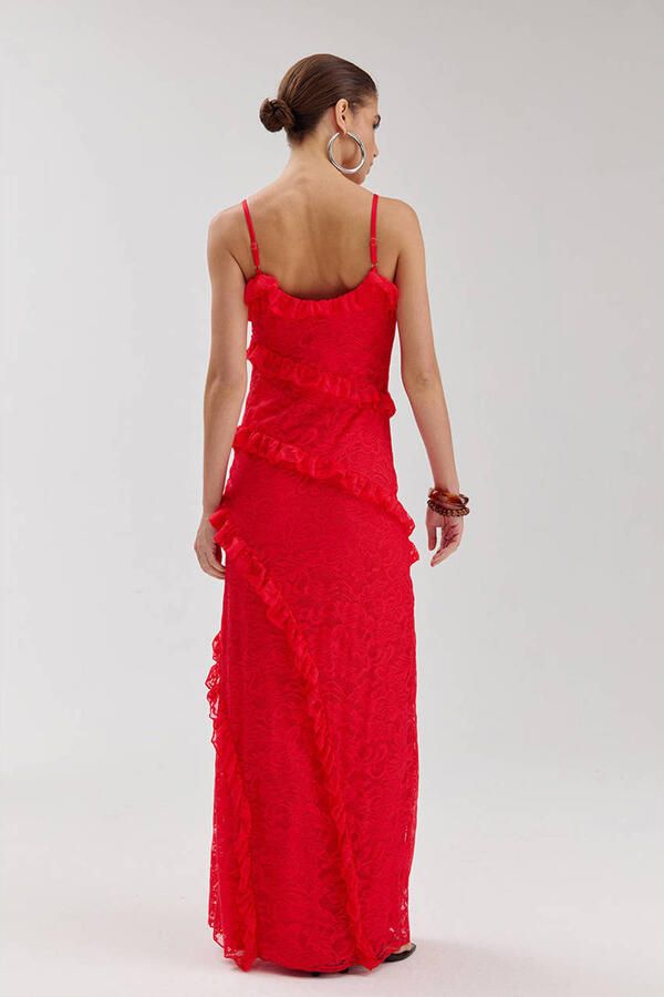 HARPER & YVE maxi jurk rood - Foto 3