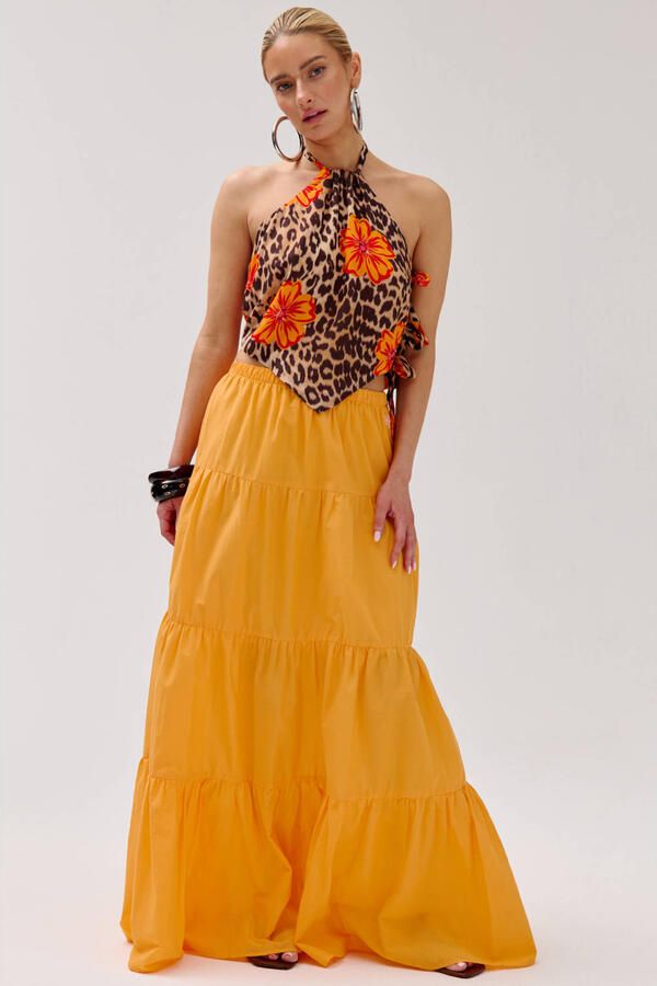 HARPER & YVE maxi rok oranje