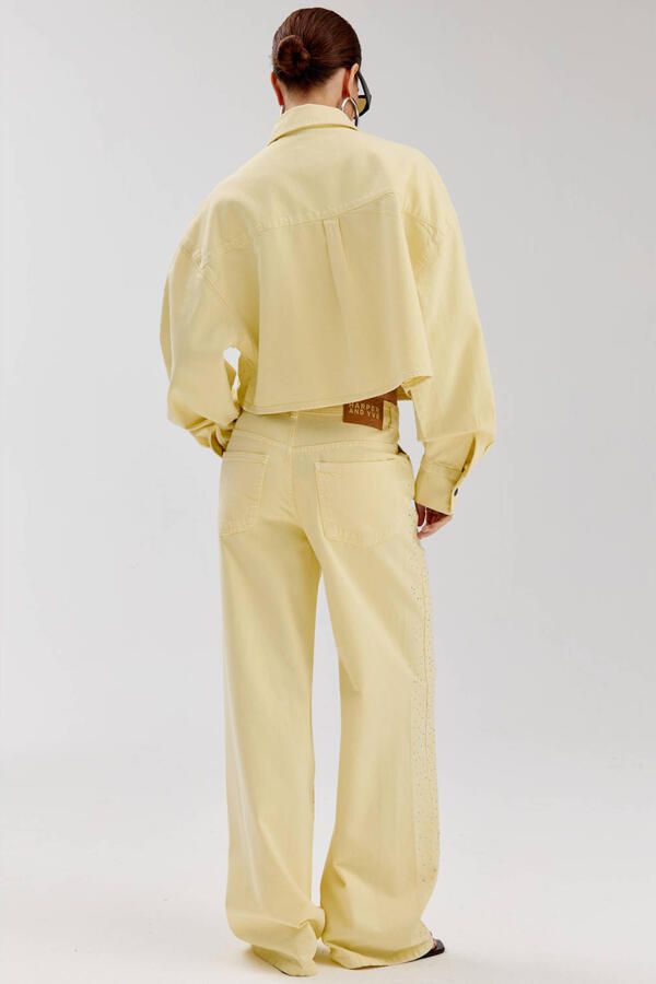 HARPER & YVE MAYRA-PA wide leg jeans lichtgeel - Foto 6