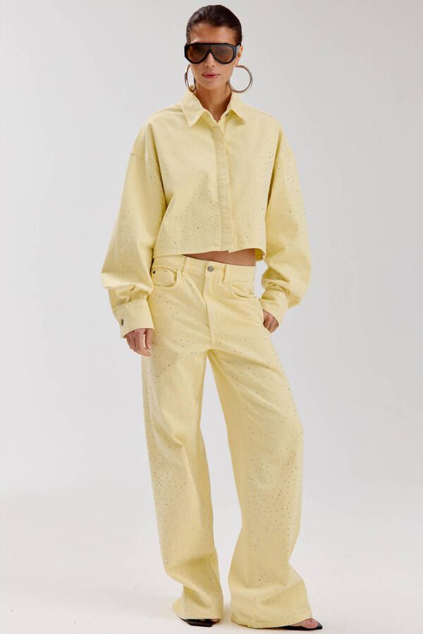 HARPER & YVE MAYRA-PA wide leg jeans lichtgeel - Foto 7