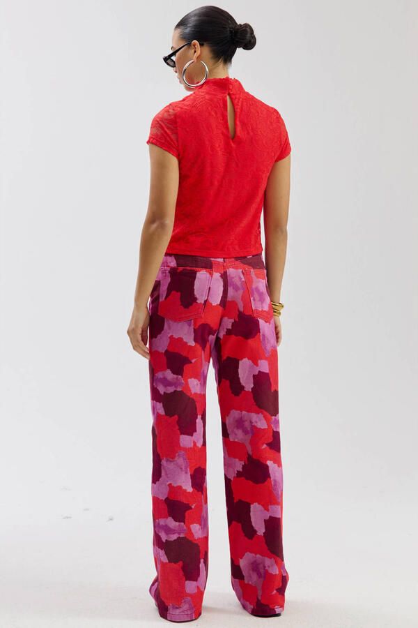 HARPER & YVE MAYRA-PA wide leg jeans roodbruin - Foto 2