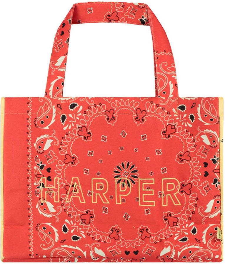HARPER & YVE shopper Harper met paisley print rood