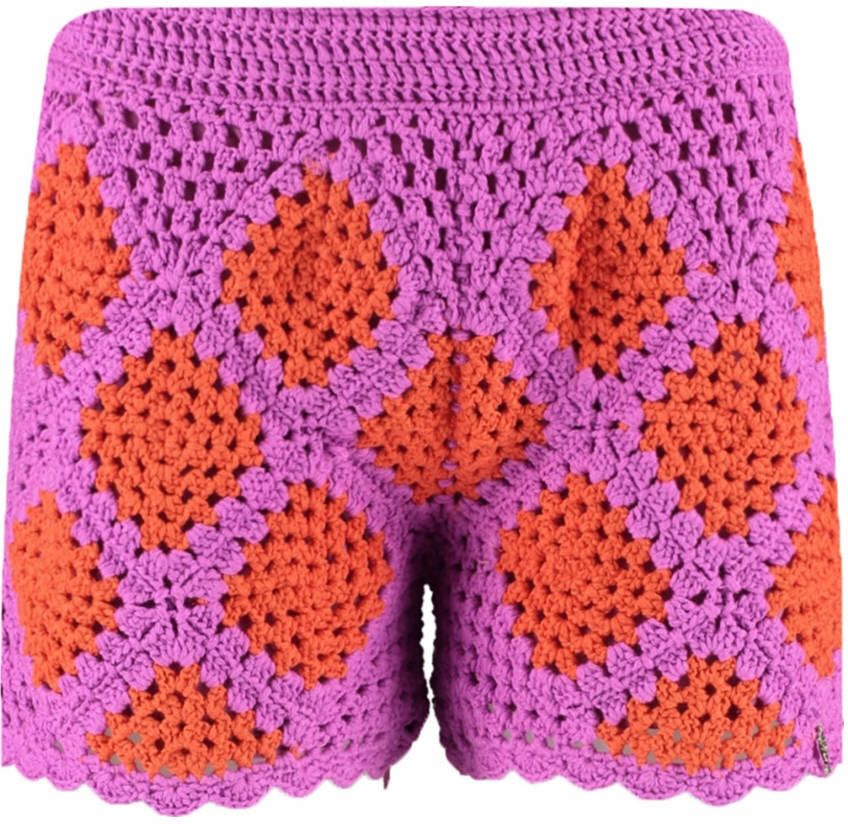 HARPER & YVE slim regular waist casual short paars - Foto 6