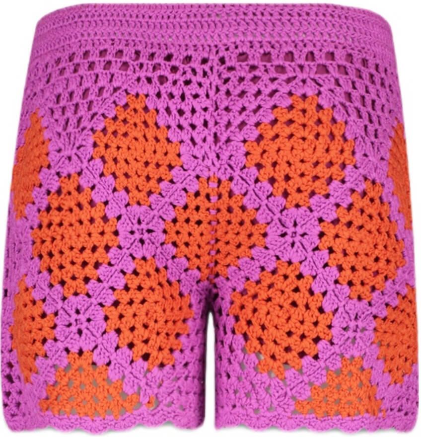 HARPER & YVE slim regular waist casual short paars - Foto 5