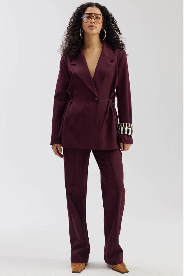 HARPER & YVE getailleerde blazer roodbruin