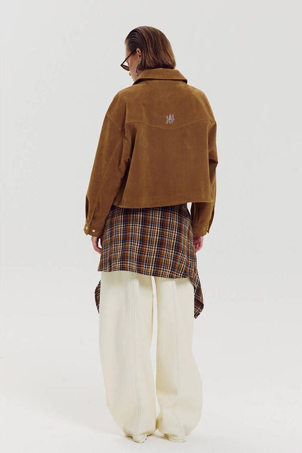HARPER & YVE suèdelook jas camel - Foto 3