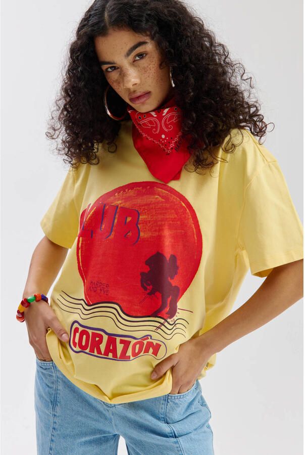 HARPER & YVE T-shirt lichtgeel