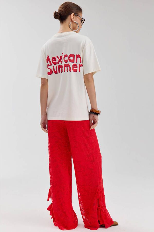 HARPER & YVE Dames Tops & T-shirts Mexicanback-ss Creme - Foto 7
