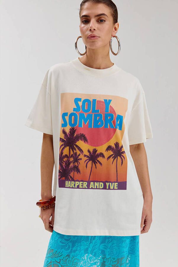 HARPER & YVE Dames Tops & T-shirts Solysombra-ss Ecru - Foto 5