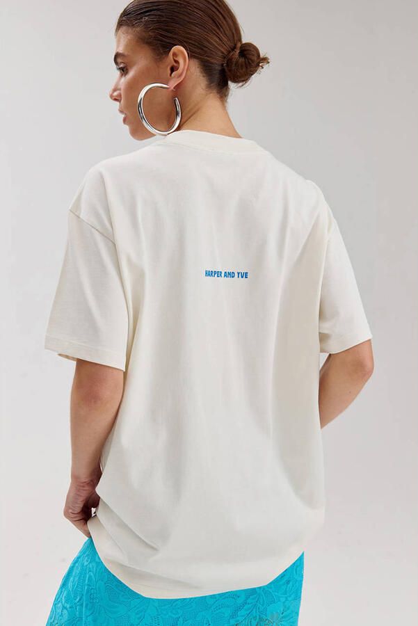 HARPER & YVE Dames Tops & T-shirts Solysombra-ss Ecru - Foto 7