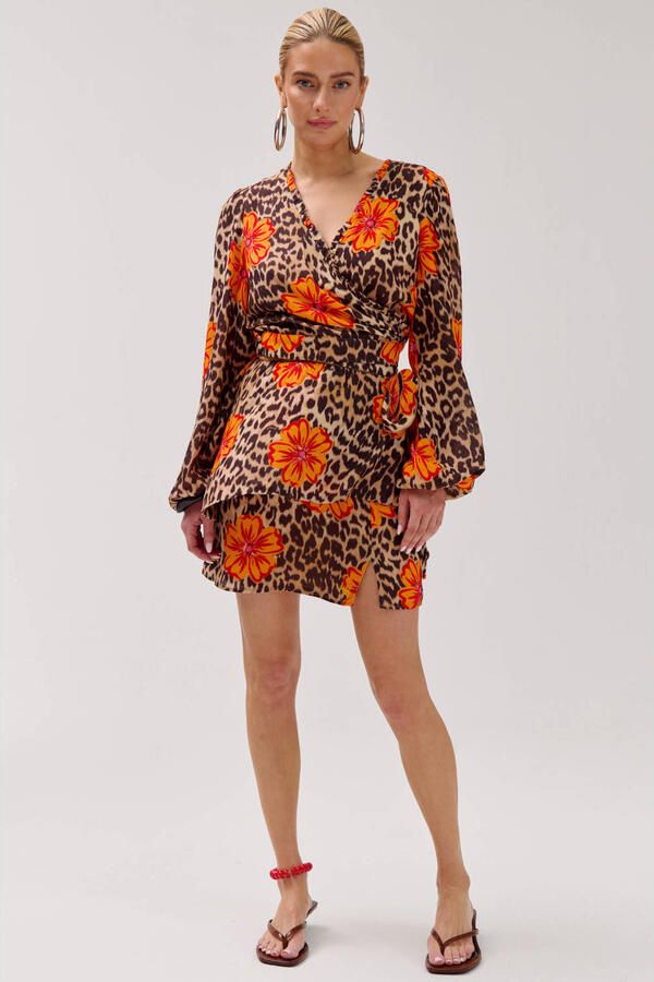 HARPER & YVE top met panterprint multi