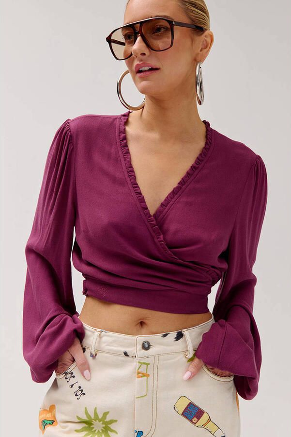 HARPER & YVE Dames Blouses Flora-ls Paars - Foto 5