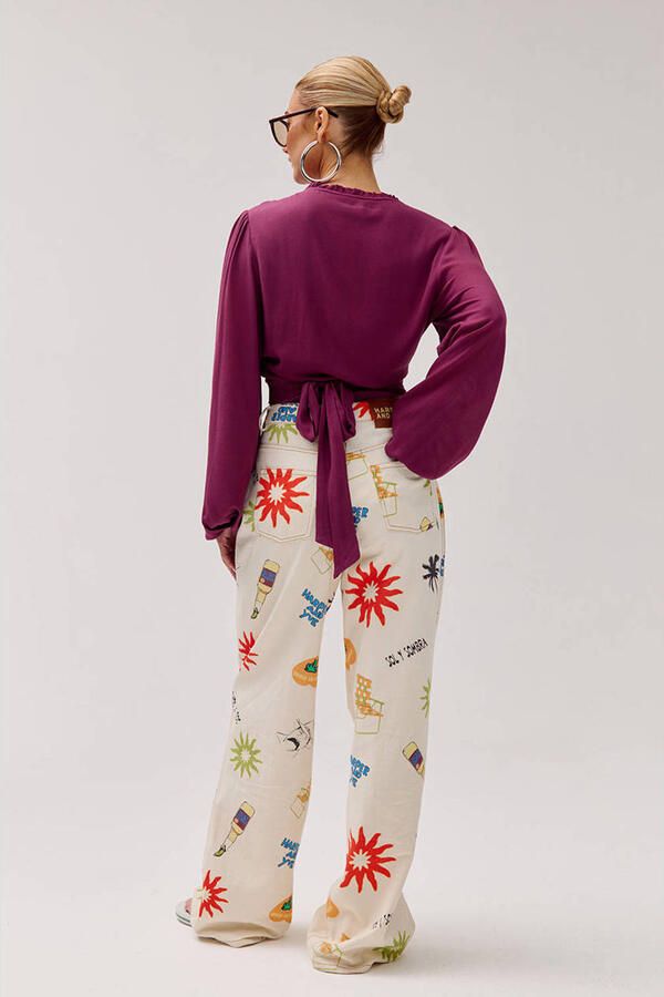 HARPER & YVE Dames Blouses Flora-ls Paars - Foto 7