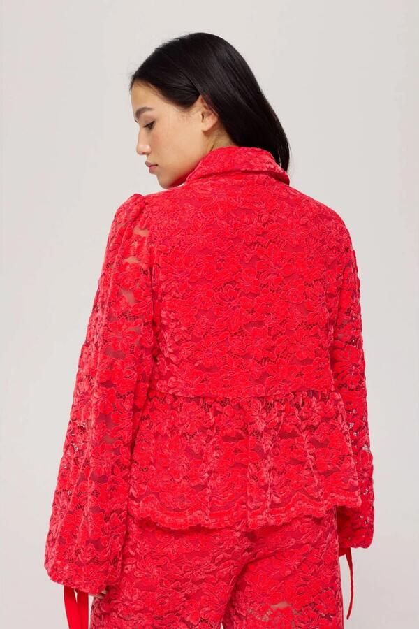 Harper & Yve Maral-Ls Lange Mouw Blouse Red Dames - Foto 2