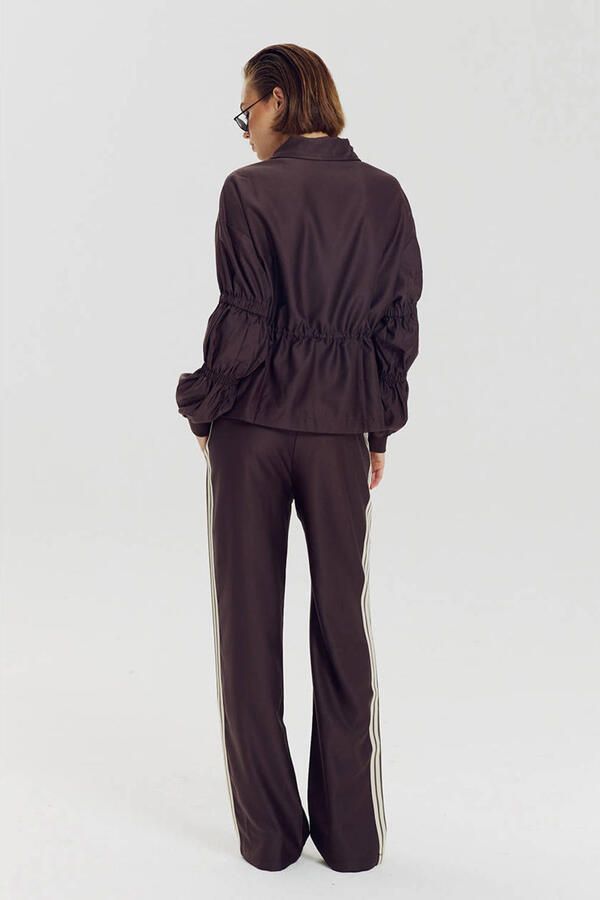 HARPER & YVE wide leg broek bruin - Foto 3