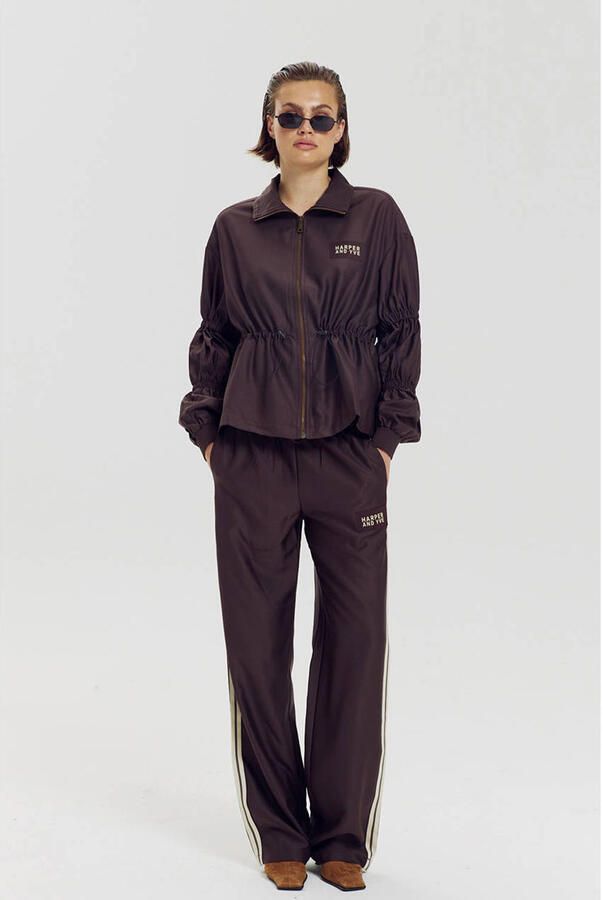 HARPER & YVE wide leg broek bruin - Foto 2