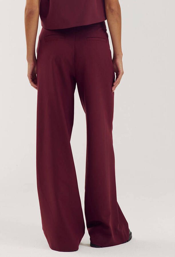 HARPER & YVE wide leg broek wijnrood - Foto 2