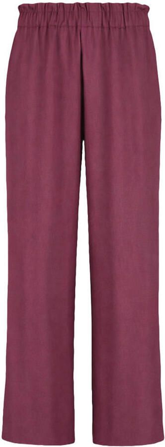 HARPER & YVE wide leg high waist broek donkerpaars - Foto 5