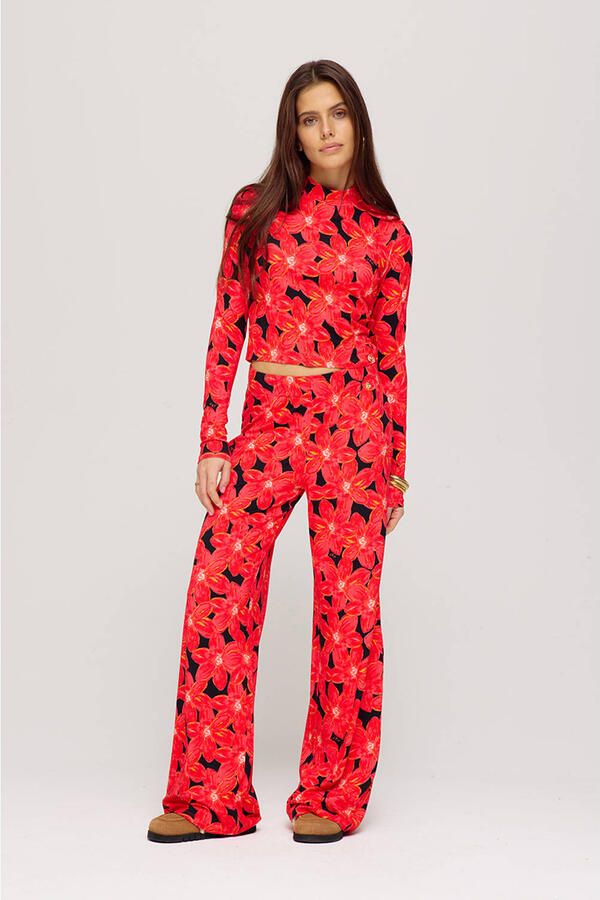 Harper & Yve Jane-Pa Stijlvolle Broek Ss25T102 Red Dames