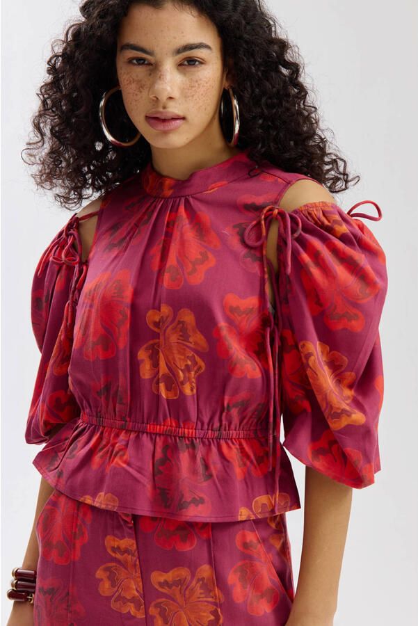 HARPER & YVE Dames Tops & T-shirts Jacey-ss 401 Bordeaux - Foto 5