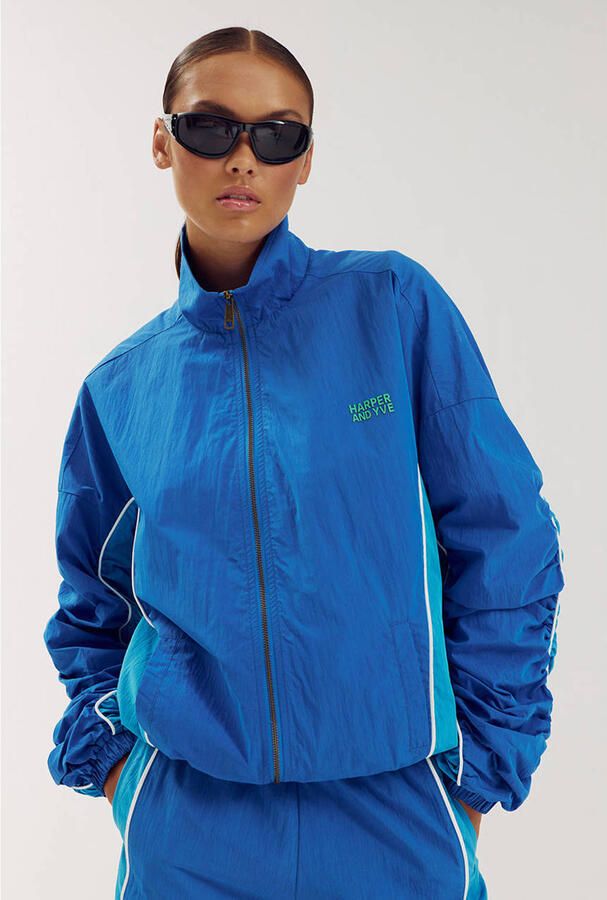 HARPER & YVE x Tessa van Montfoort jasje met logo blauw