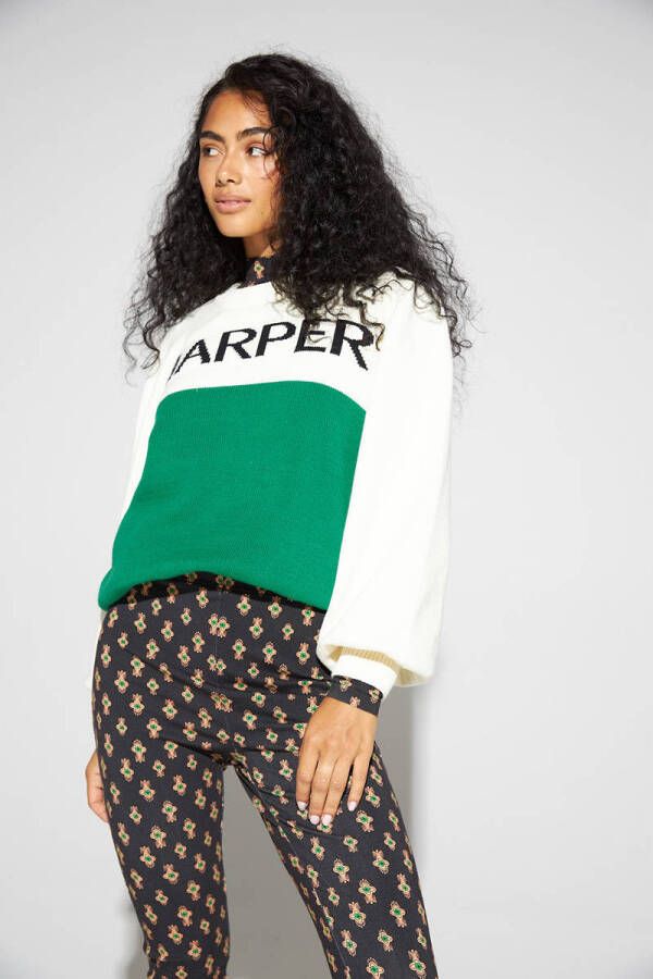 HARPER & YVE sweater Harper met logo ecru