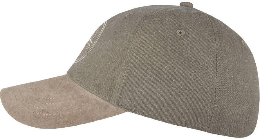 HATLAND pet Abel met logo olijfgroen beige