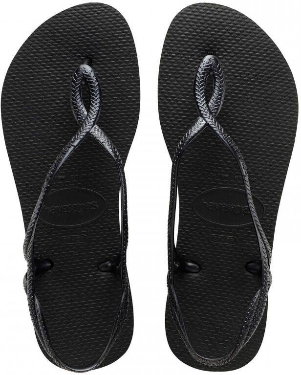 Havaianas Sandalen Luna met fijne riempjes in vlecht look