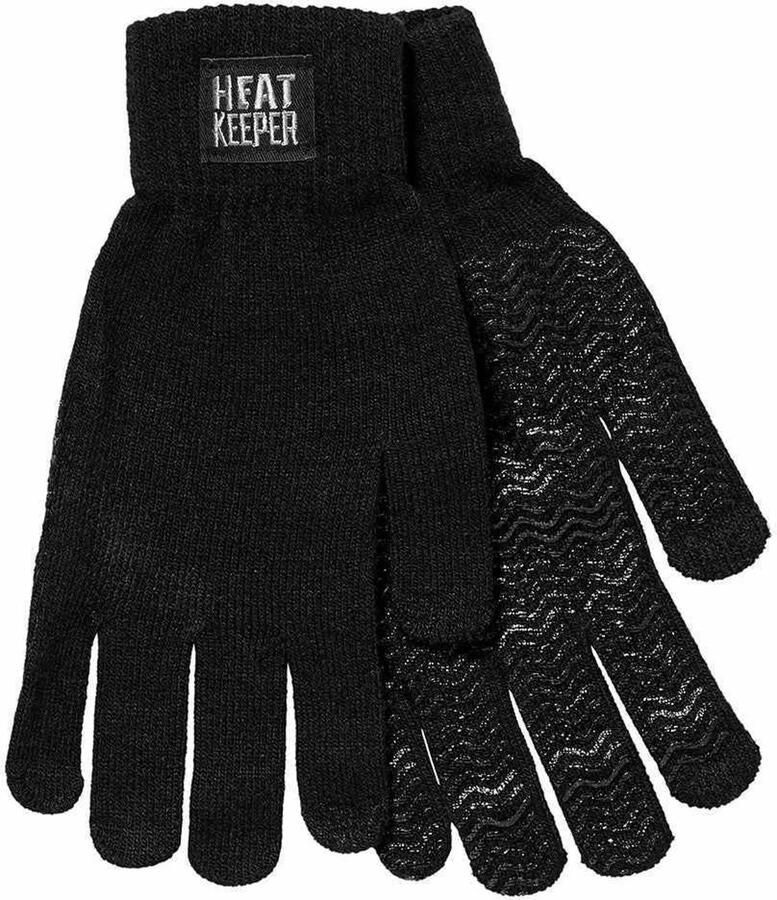 Heatkeeper Gebreide handschoenen Zwart 2-Paar - Foto 3