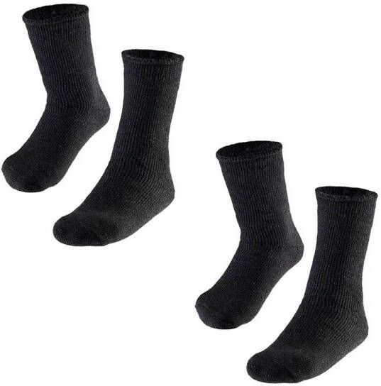Heatkeeper thermo sokken set van 2 antraciet Grijs Polyacryl 31-35