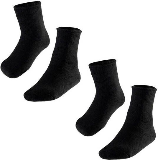 Heatkeeper thermo sokken set van 2 zwart Polyacryl Effen 31-35