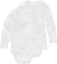HEMA Romper Organic Katoen Stretch 2 Stuks Wit (wit) - Thumbnail 1