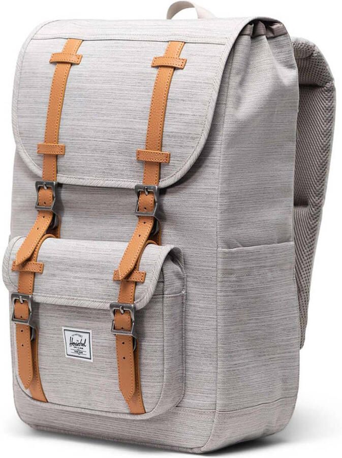 Herschel rugzak Little America Mid light grey crosshatch - Foto 3